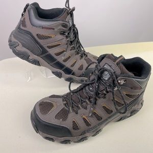 Skechers Men's Work Blais Bixford Steel Toe Waterproof Boot, Brown